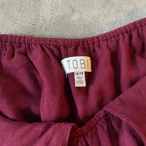 Tobi maroon multi way tie wrap dress XS - Picture 8 of 8